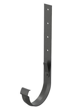 Кронштейн желоба металлический Lux Графит, (RAL 7024)