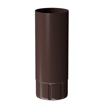 Труба водосточная 1 м Stal Premium Шоколад, (RAL 8019)