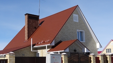 Угол желоба 90˚ LUX, пломбир - 31