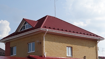 Угол желоба 90˚ LUX, пломбир - 7